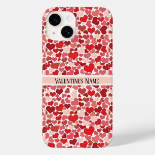 Rosa und roter Valentinstag Herz iPhone Gehäuse Case-Mate iPhone 14 Hülle