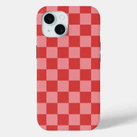 Rosa und rotes Karomuster - spielerisches Valentin