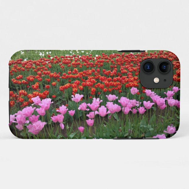 Rosa und Rotes Tulip Feld, Oregon Case-Mate iPhone Hülle (Rückseite (Horizontal))