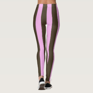 Rosa und Schokolade Braun Streifen von ST. Aylor Leggings