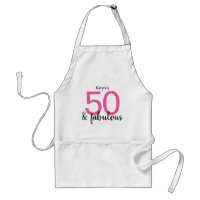 Rosa und Schwarz 50 und fabelhaft 50. Geburtstag