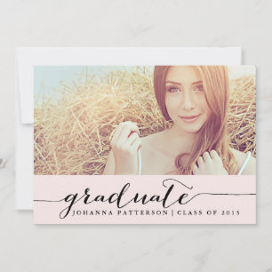 Rosa und Schwarz   Einladung handgeschriebener Abs