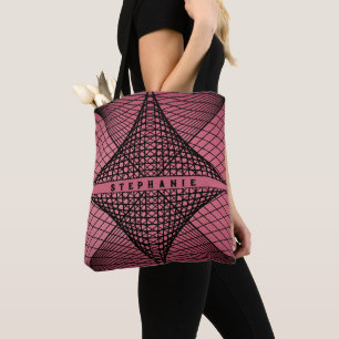 rosa und schwarz moderne Abstrakte Geometrie