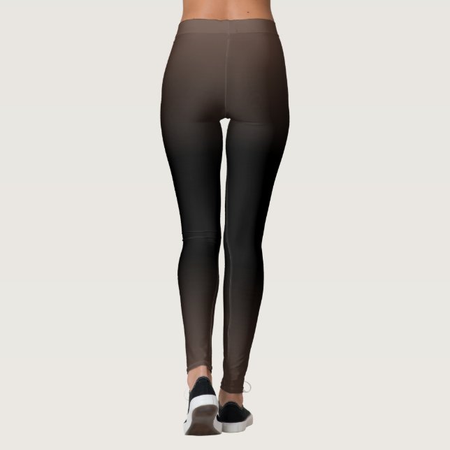 Rosa und Schwarz Moderne Einfache Gradienten für s Leggings (Rückseite)