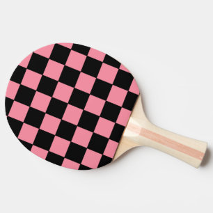 Rosa und Schwarz Tischtennis Schläger
