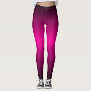 Rosa und schwarze Farbverlauf-Farben Leggings