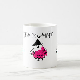 Rosa und schwarze Kätzchen zeichnend Kätzchen Kaffeetasse