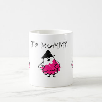 Rosa und schwarze Kätzchen zeichnend Kätzchen Kaffeetasse