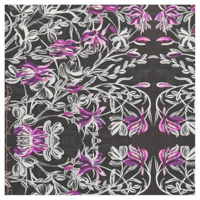 rosa und schwarze Kolumnen Stoff (Nahaufnahme)