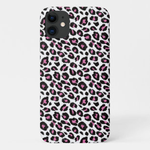 Rosa und schwarze Leoparden Case-Mate iPhone Hülle