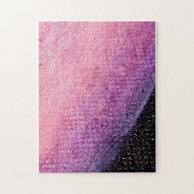 Rosa und Schwarze Malerei Puzzle (Vertikal)