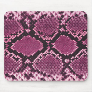 Rosa und schwarze Schlange Mousepad