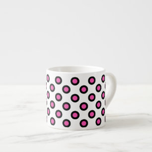 rosa und schwarze Tupfen Produkte Espressotasse