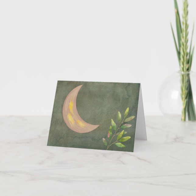 Rosa und schwarze Wasserfarben - Celestis Note Car (Vorderseite)