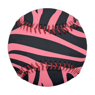 Rosa und schwarze Zebra Baseball