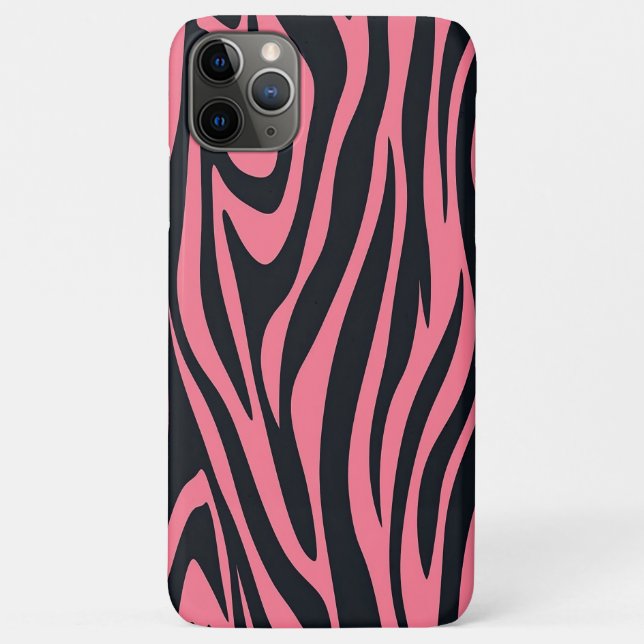 Rosa und schwarze Zebra Case-Mate iPhone Hülle (Rückseite)