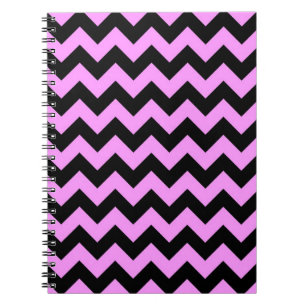 Rosa und schwarze Zigzag Notizblock
