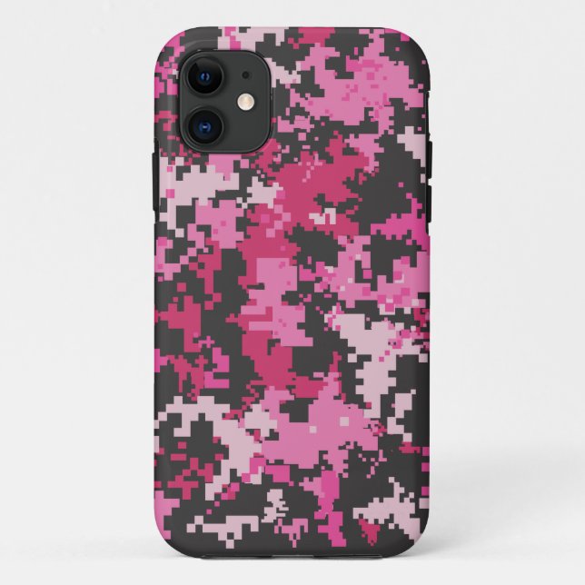 Rosa und schwarzer Camouflage iPhone Kasten Case-Mate iPhone Hülle (Rückseite)