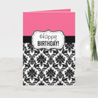 Rosa und schwarzer Damast, Geburtstag