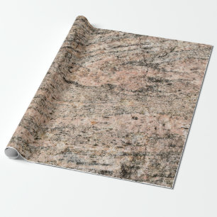 Rosa und schwarzer Granitgestein Sediment Geschenkpapier