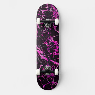 Rosa und schwarzer Marmor (vollständig mit LKW und Skateboard