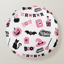 Rosa und Schwarzes Halloween