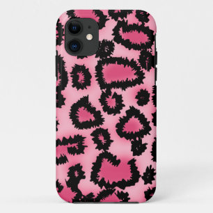 Rosa und schwarzes Leopard-Druck-Muster Case-Mate iPhone Hülle