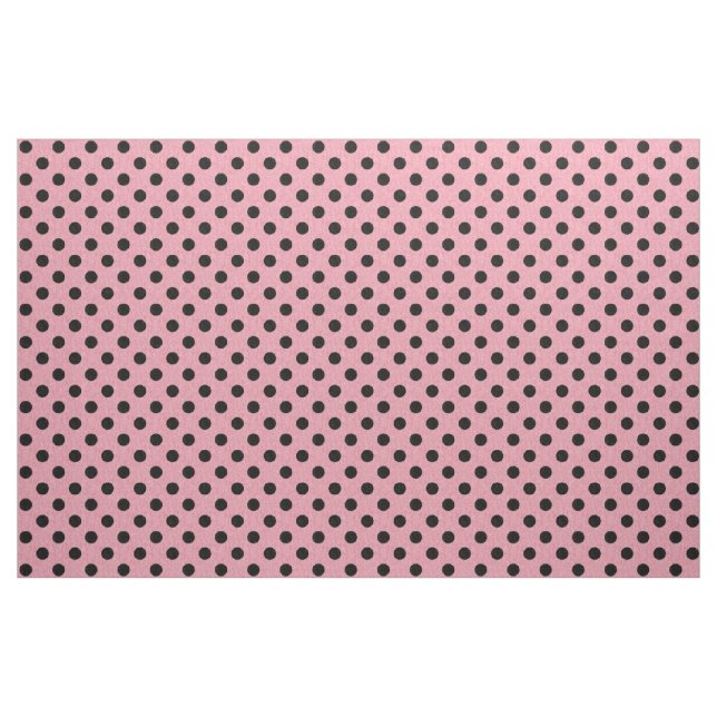 Rosa und schwarzes Tupfen-Gewebe Stoff (Fat Quarter (45,7 x 55,9 cm))