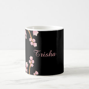 Rosa und Schwarzes Wasser Tasse