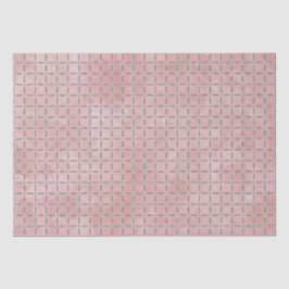 Rosa und Silbergraues Gitter Seidenpapier