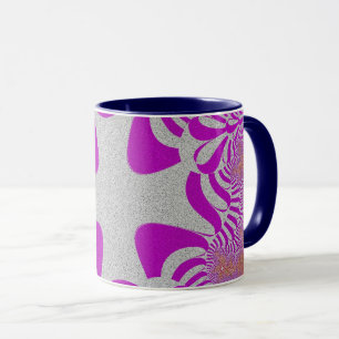Rosa und Silberkreuz Tasse