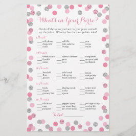 Rosa und Silberner Glitzer Was ist in deinem Handy