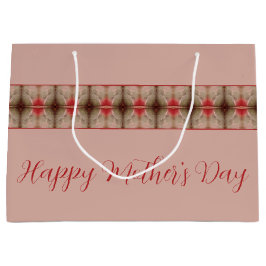 Rosa und Stall rot Große Geschenktüte