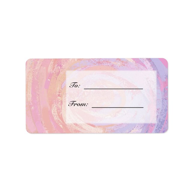 Rosa und Stinky Adressaufkleber (Vorne)