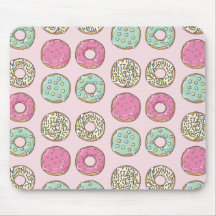 Rosa und tadelloser Krapfen-Druck Mousepad