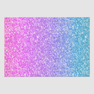 Rosa und türkis glänzender Glitzer drucken Seidenpapier