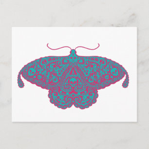 Rosa und Türkis Postkarte