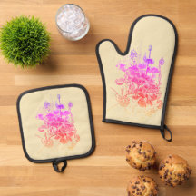 Rosa und violette Blumen