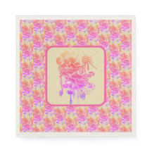 rosa und violette Blumenpapiere