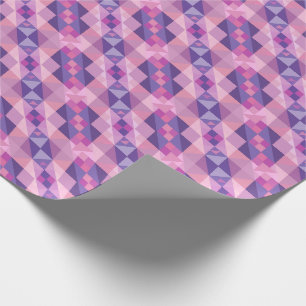 Rosa und violette Diamant Geometrische Formen Must Geschenkpapier