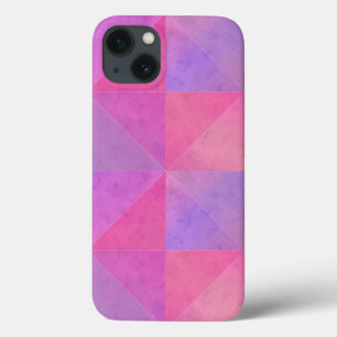 Rosa und violette Dreiecke Wasserfarben Kunst Case-Mate iPhone Hülle