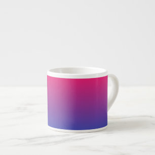 Rosa und violette Farbverlauf-Farben Espressotasse