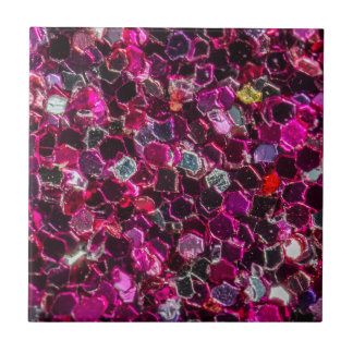 Rosa und violette funkelnde Lichter Bokeh-Muster Fliese