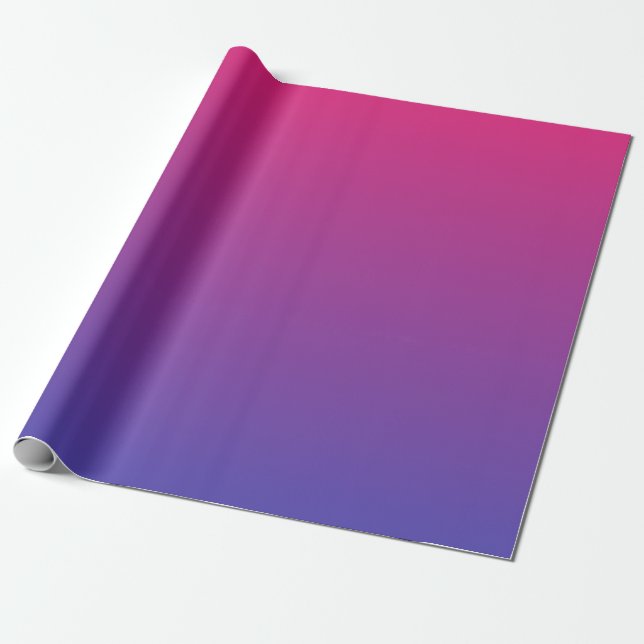 Rosa und violette Gradientfarben Geschenkpapier (Ungerollt)