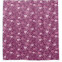 Rosa und violette Herzen