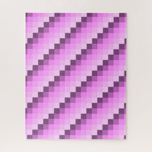 Rosa und violette Quadrate Puzzle