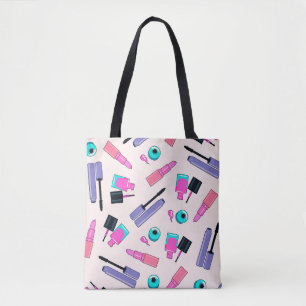 Rosa und violette Schminkkosmetik-Muster