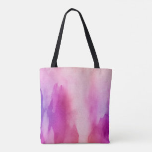 Rosa und violette Wasserfarbe positiver Raum