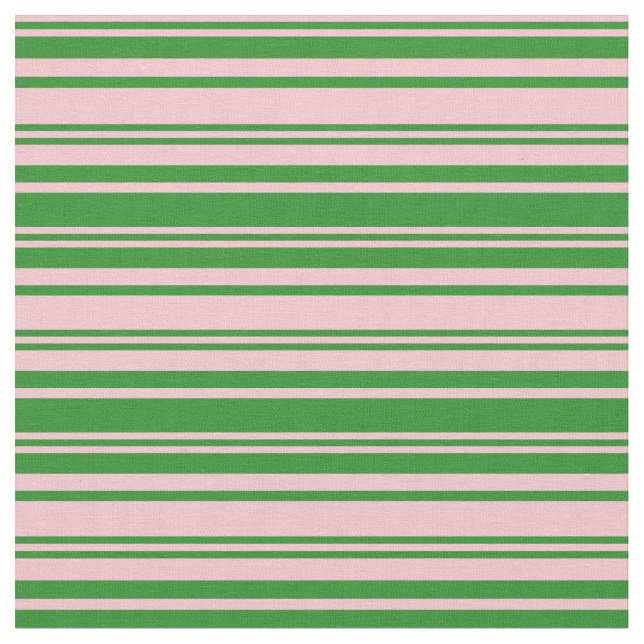 Rosa und waldgrüne Farbmuster Stoff (Nahaufnahme)