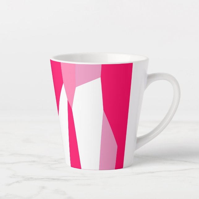 rosa und weiß abstrakt milchtasse (Rechts)